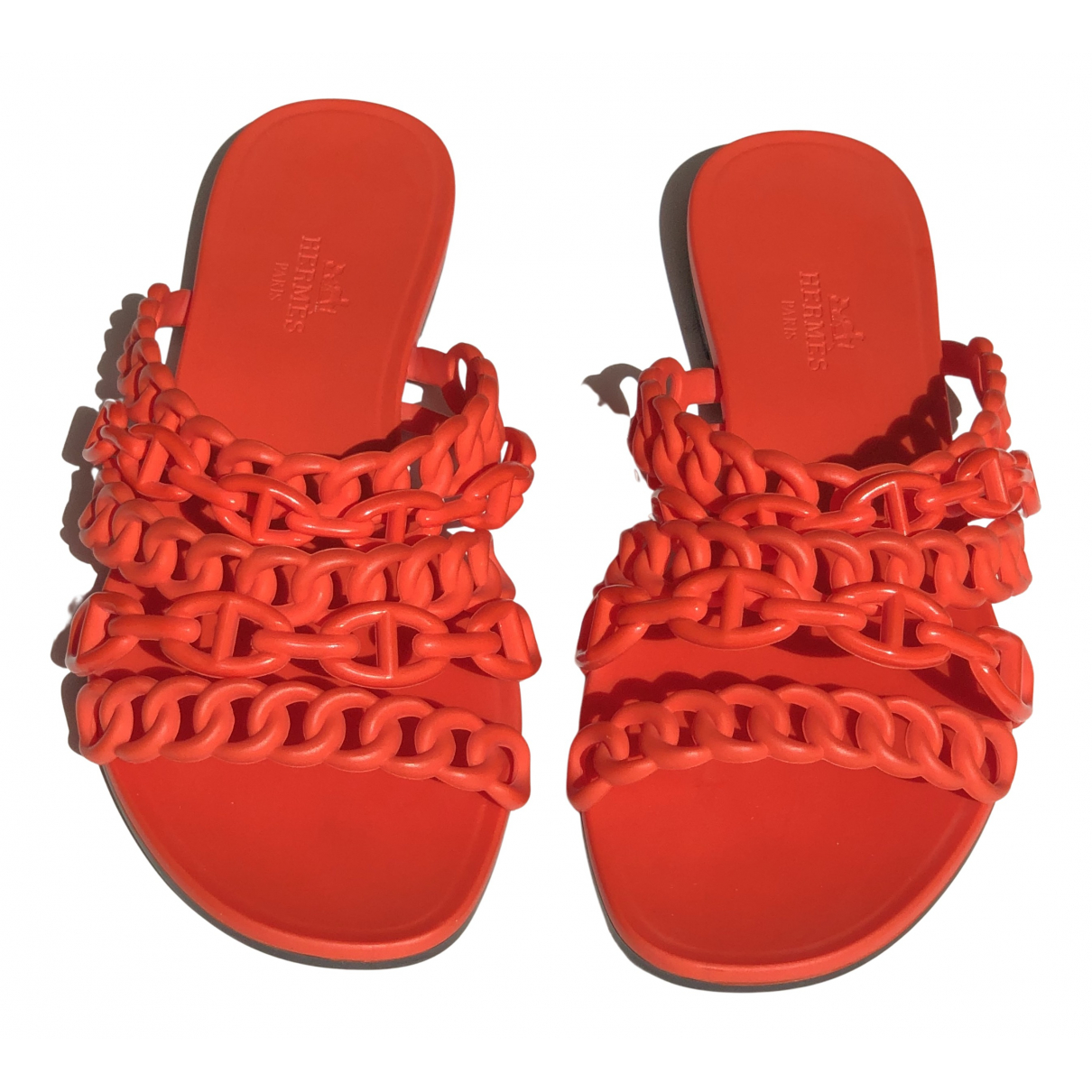 hermes jelly sandals size chart